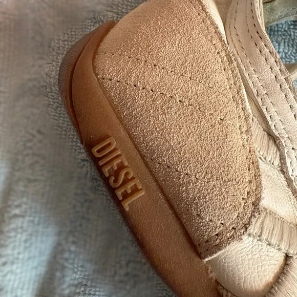 Vintage Diesel Cream Lace-Up Sneaker/ Ballet Flats - Picture 3 of 10